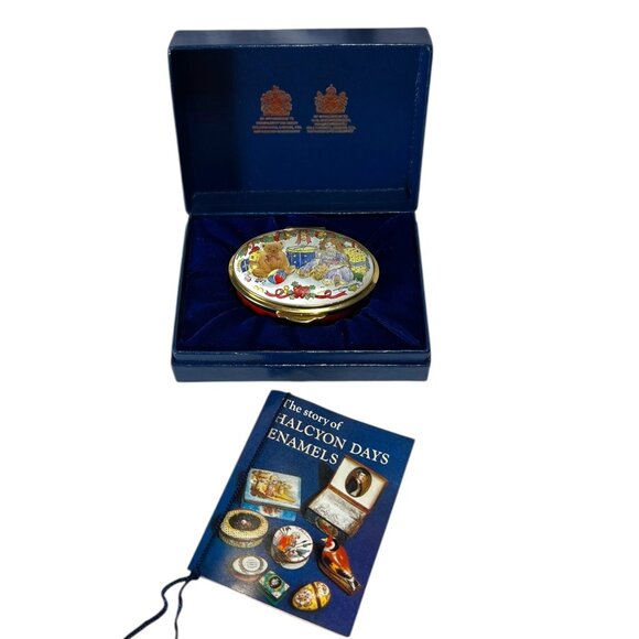 LTD Christmas 1987 Halcyon Personalized Trinket Box "Leslie" for Harrods 84/100 - Picture 2 of 9